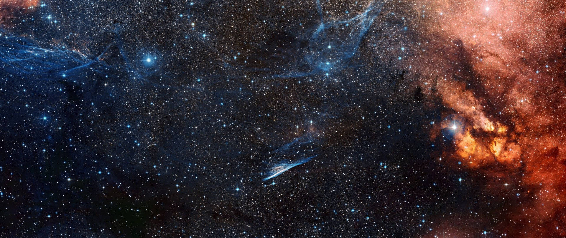 充滿活力的宇宙場景，發光的星雲和彗星劃過太空。