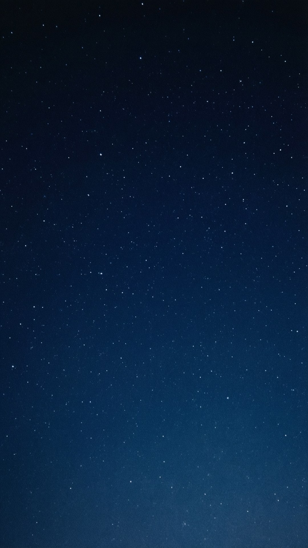 帶有深藍色調漸變的星空。