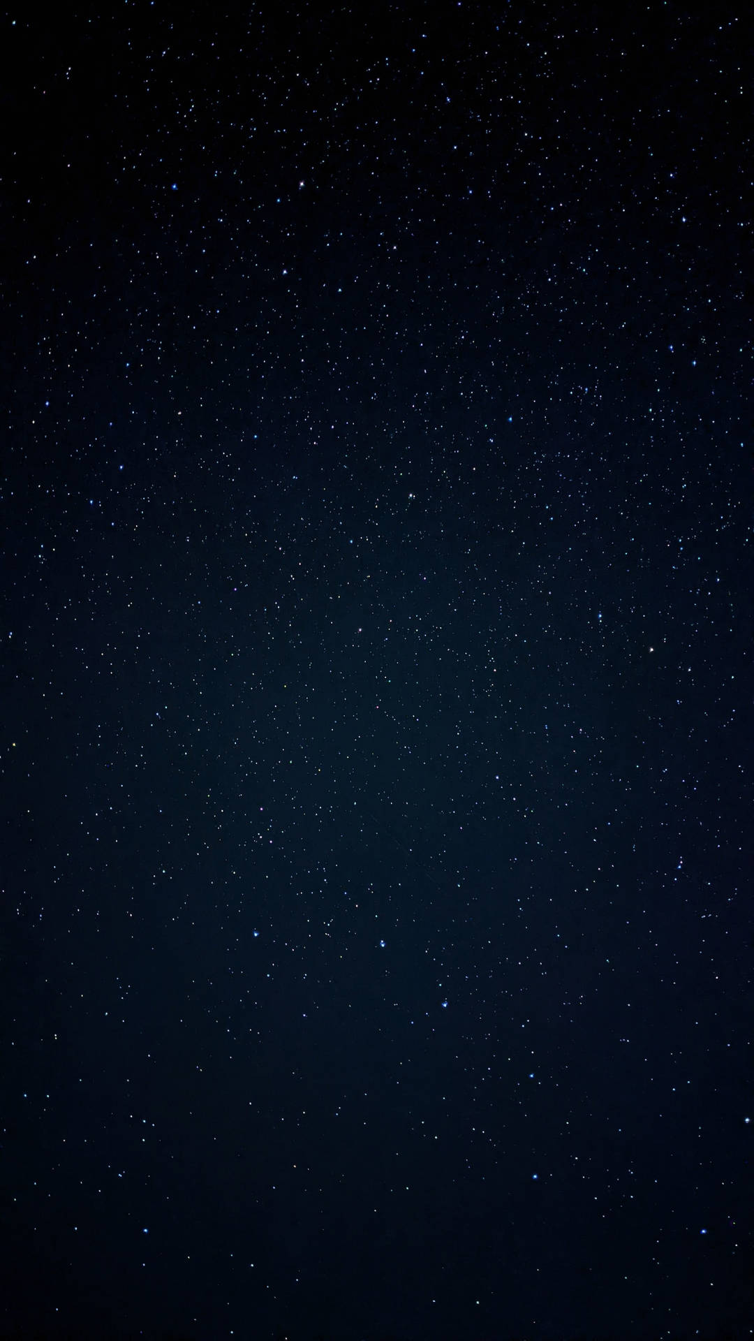 無盡的深藍色天空，點綴著無數閃爍的星星。