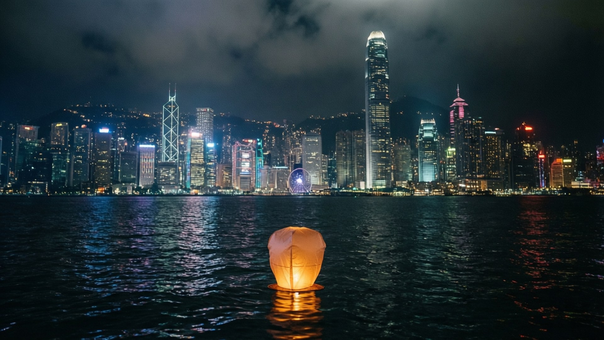 夜間浮燈 壁紙
