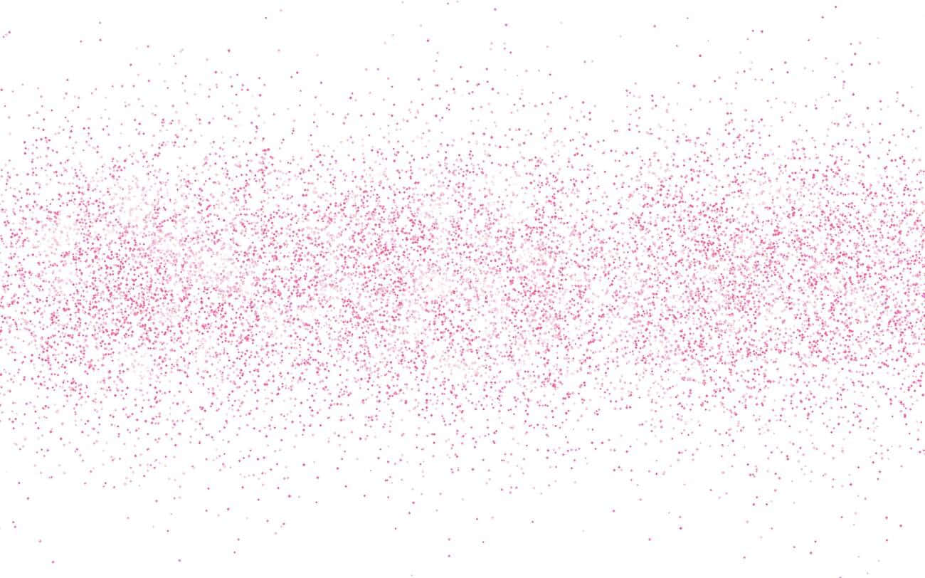 夢幻粉紅閃亮背景閃耀著美麗 壁紙 — 粉紅色斑點的細膩漸變在純白色背景上飄移，就像漂浮的閃粉或櫻花花瓣。