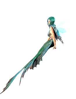 夢幻美人魚仙子混合體 壁紙