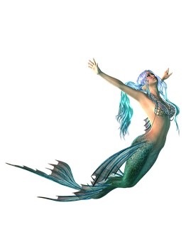 夢幻美人魚伸手呼喚 壁紙