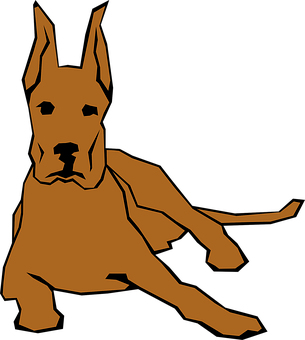 大丹犬剪影