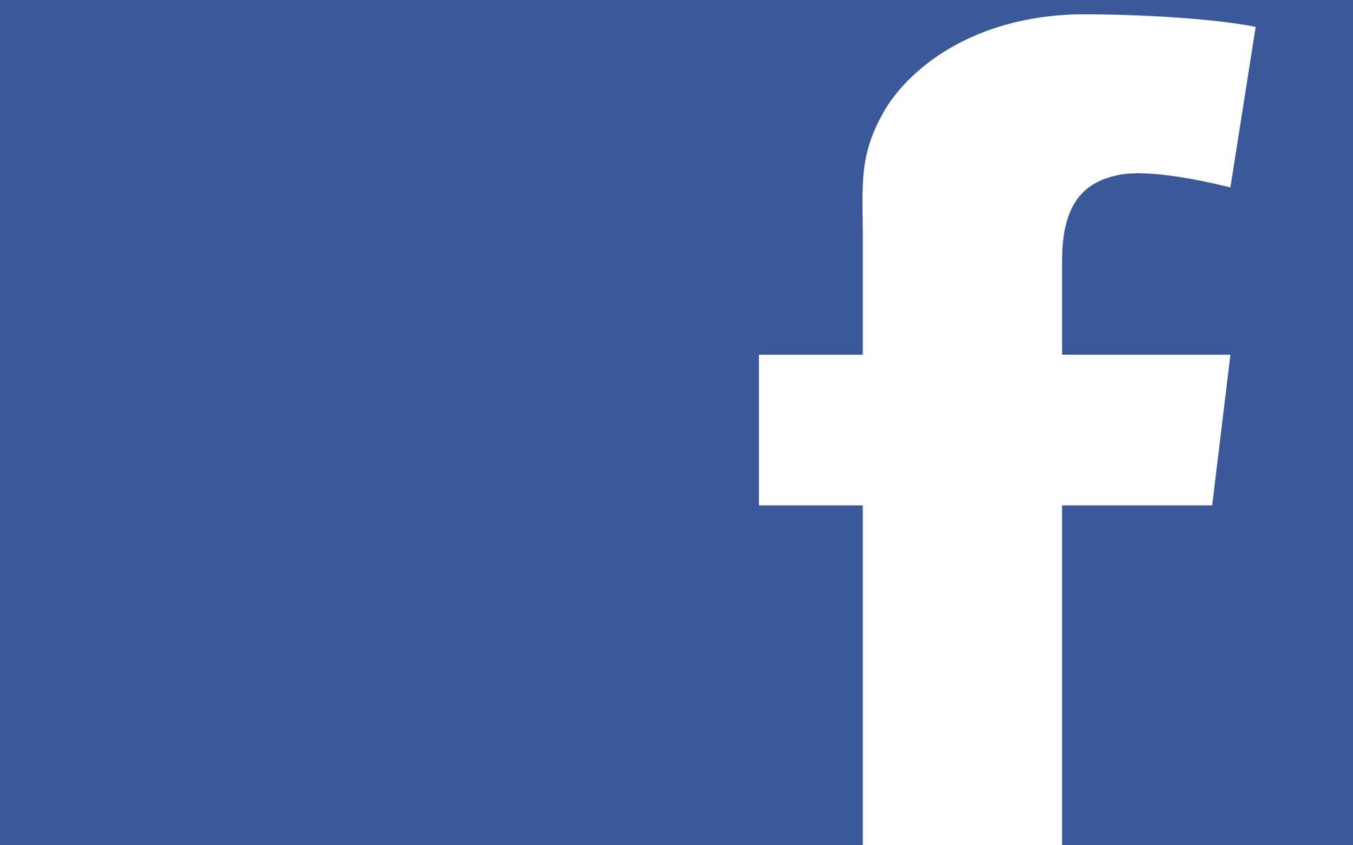 藍色背景上的Facebook標誌