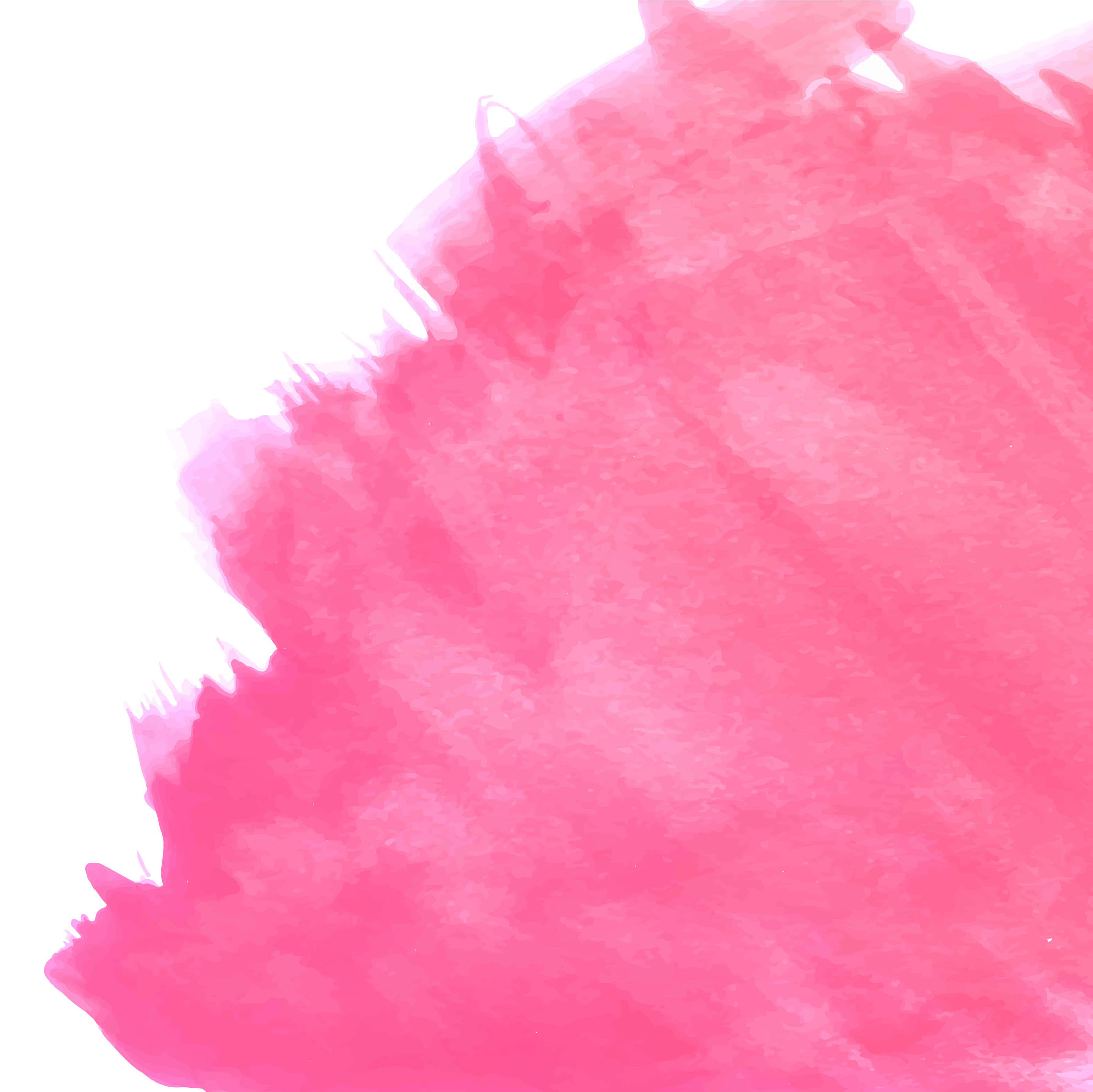Pink Watercolor 桌布 壁紙 — 大膽的粉紅色水彩潑濺在帶有紋理筆觸的純白背景上主導了畫面。