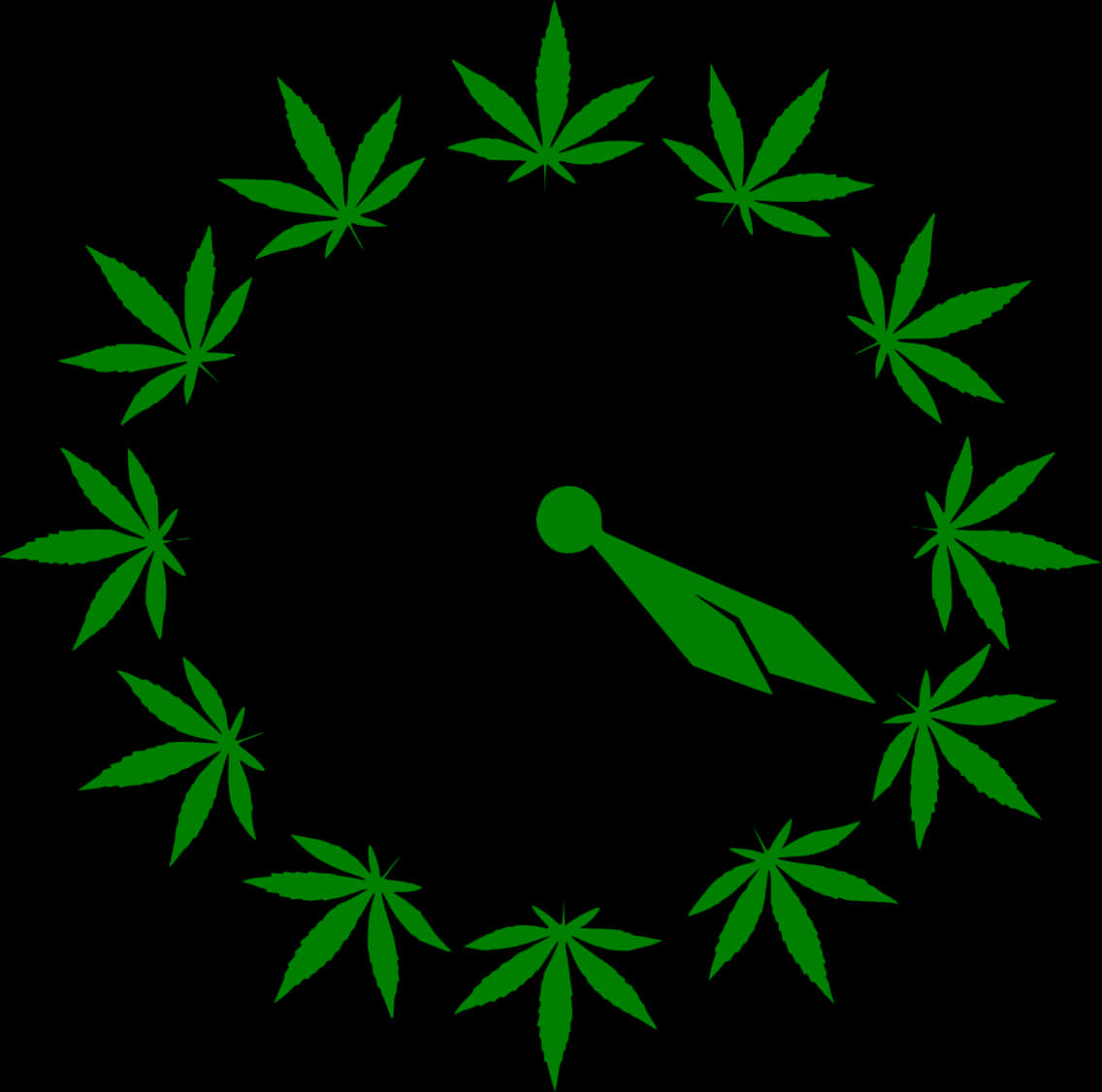 大麻時鐘圖案 壁紙