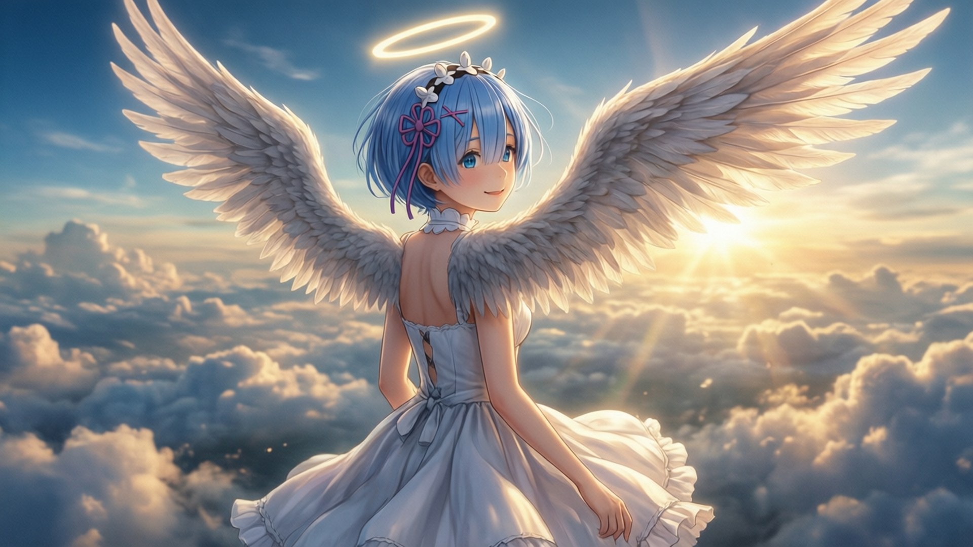 天使雷姆 壁紙