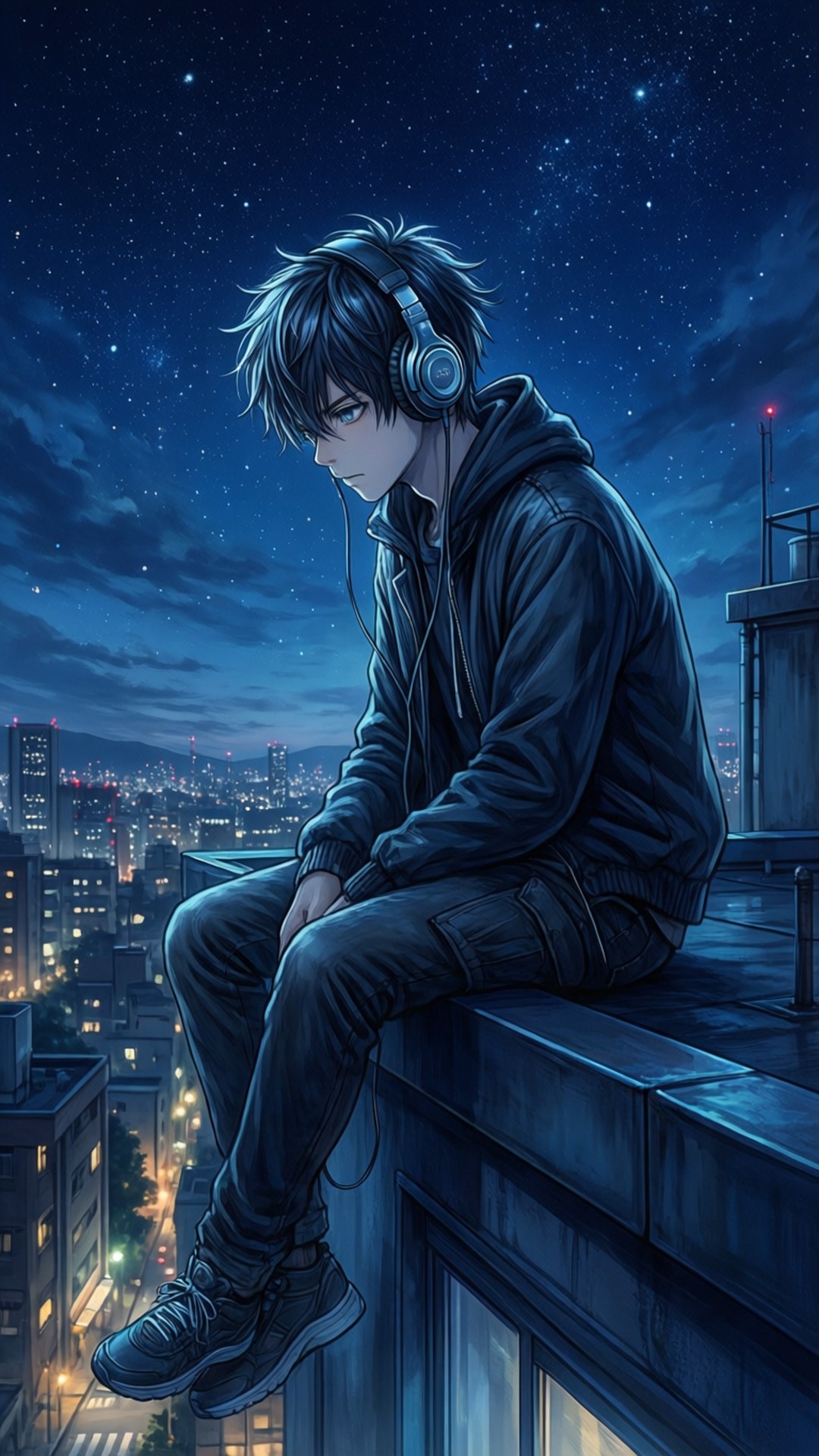 天台夜拍節奏 壁紙