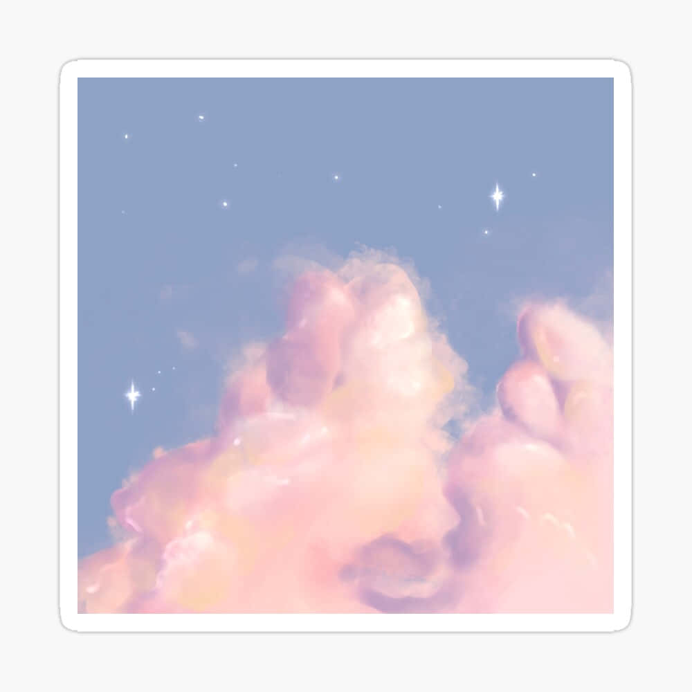 天空中的雲朵貼紙