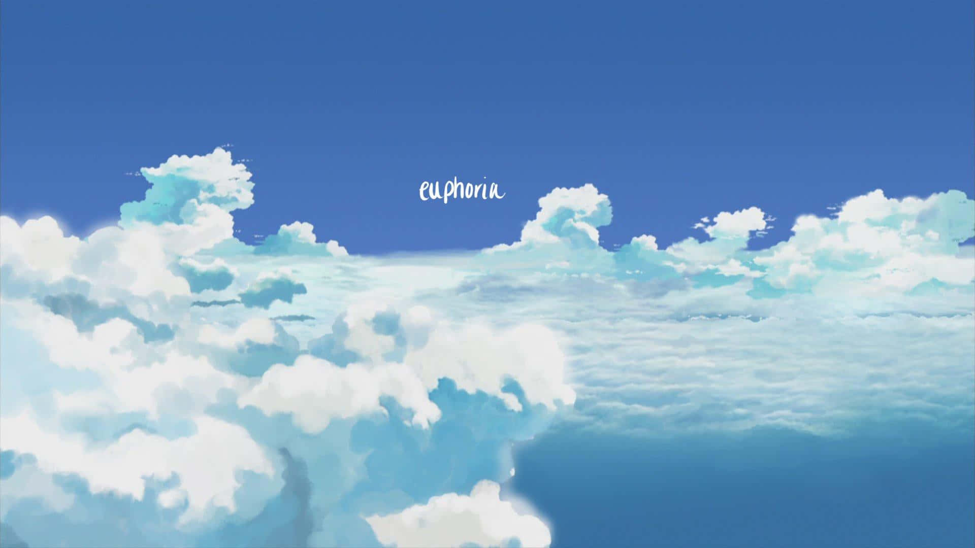 天空中雲朵的繪畫 壁紙