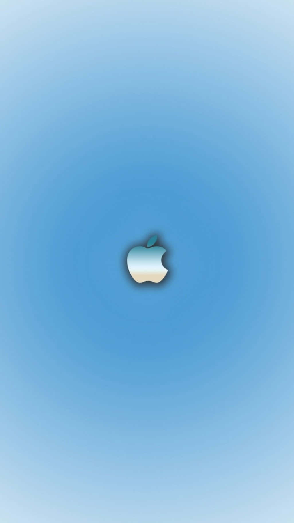 藍色漸變背景上的Apple標誌
