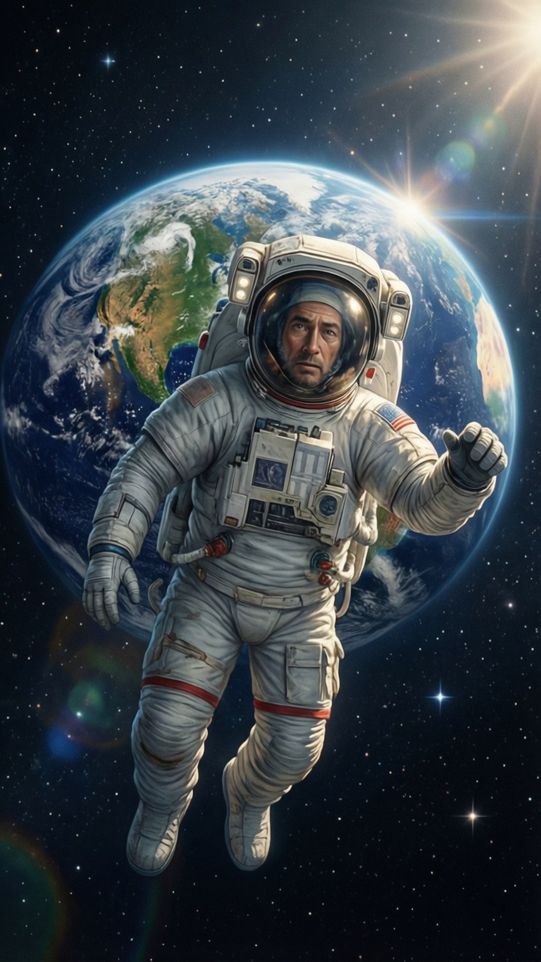 太空人地球視角 壁紙