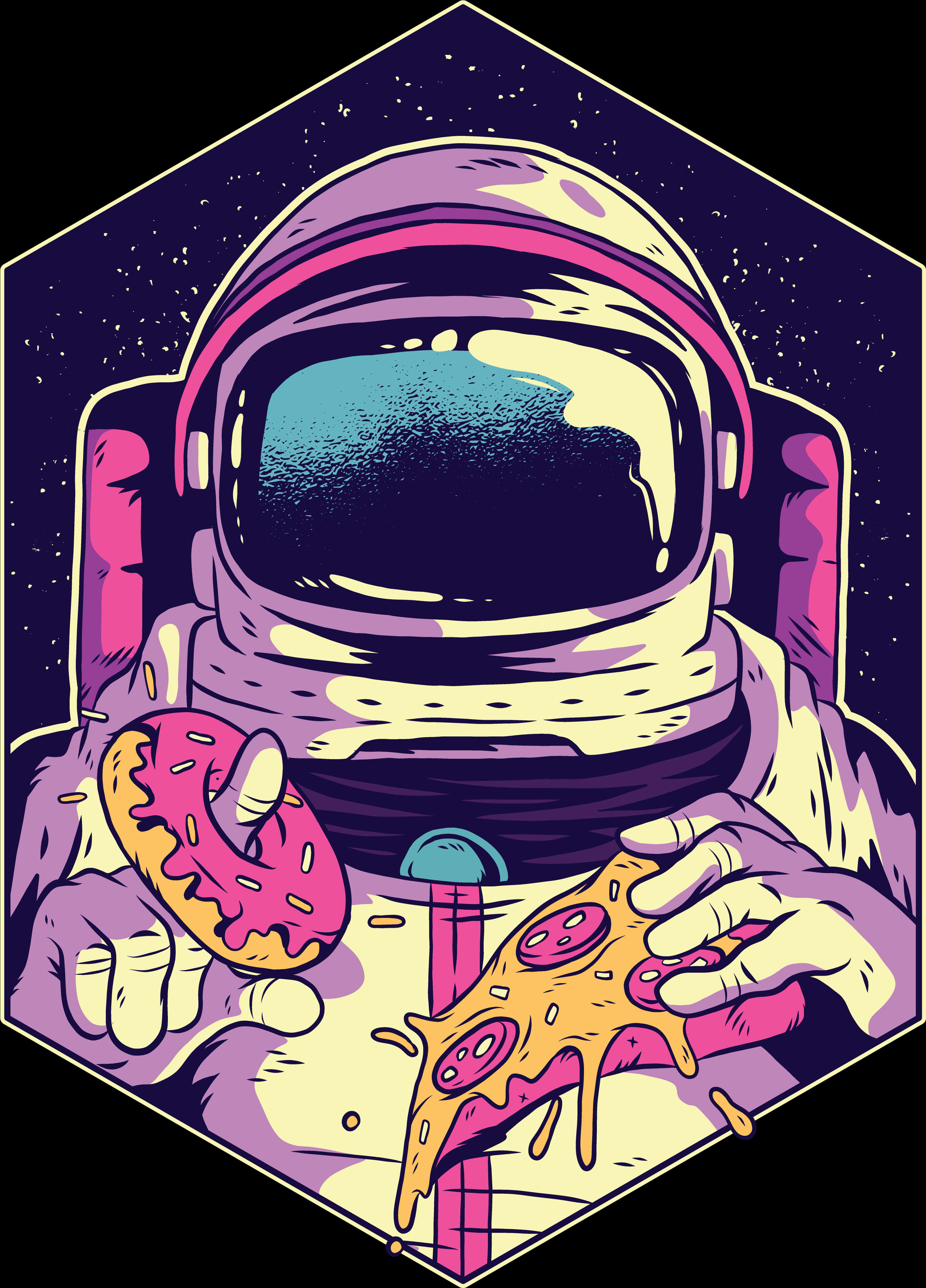 太空人薄餅時光 壁紙