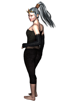 奇幻女王角色渲染 壁紙