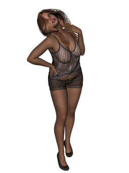 奢華3D模型姿態