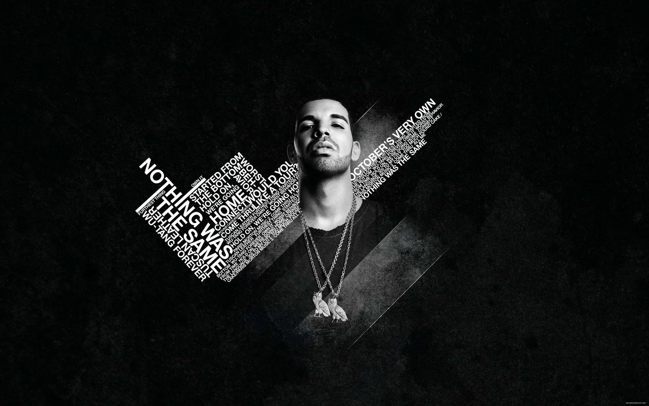 Drake 肖像，專輯名稱文字在他周圍形成鑽石形狀。
