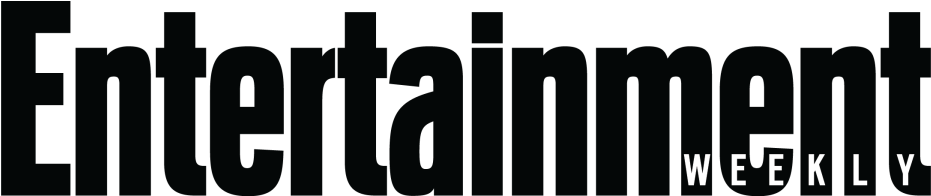 娛樂週刊標誌 壁紙 — 粗體黑色 'Entertainment Weekly' 標誌，帶有大型襯線文字，右側為較小的大寫 'WEEKLY'。