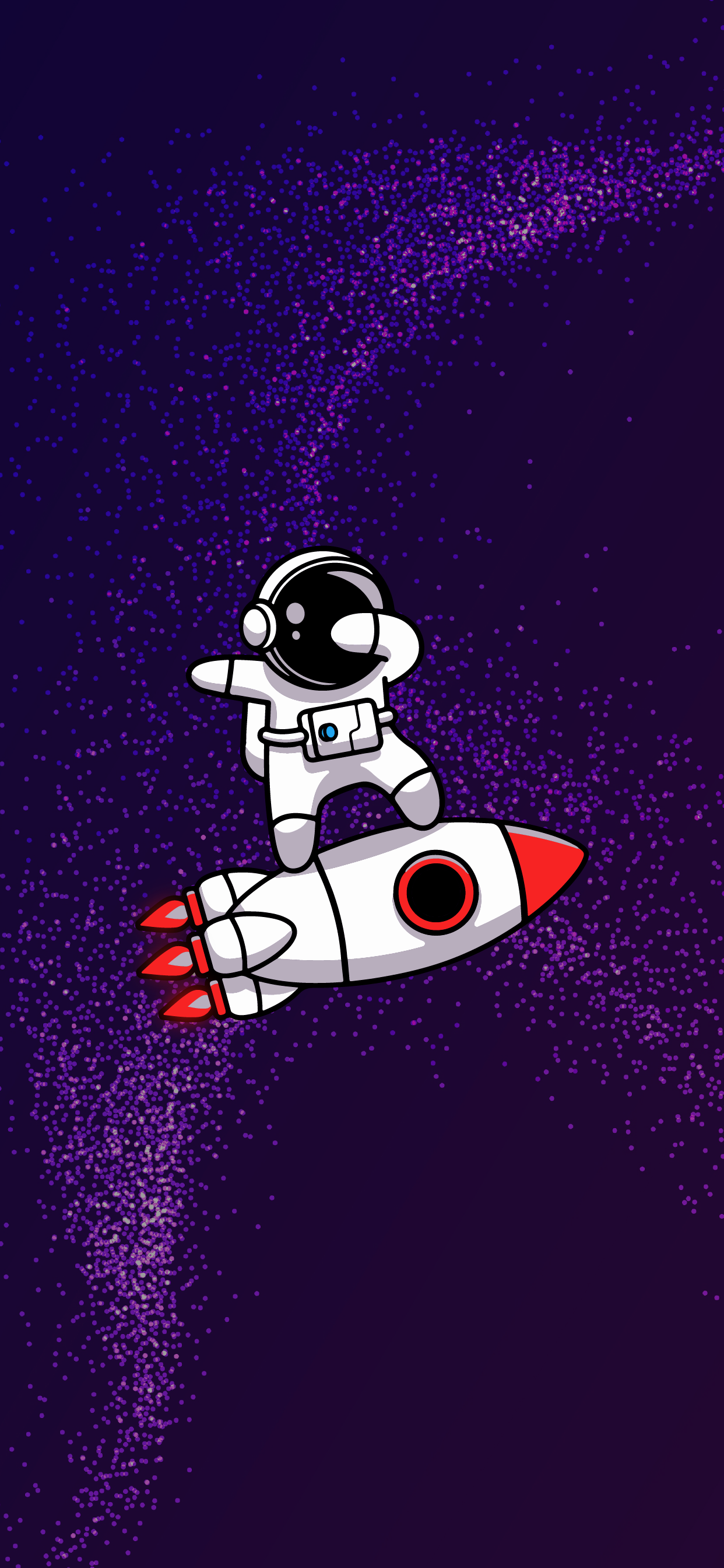 孤獨太空人在浩瀚宇宙中漂浮 壁紙