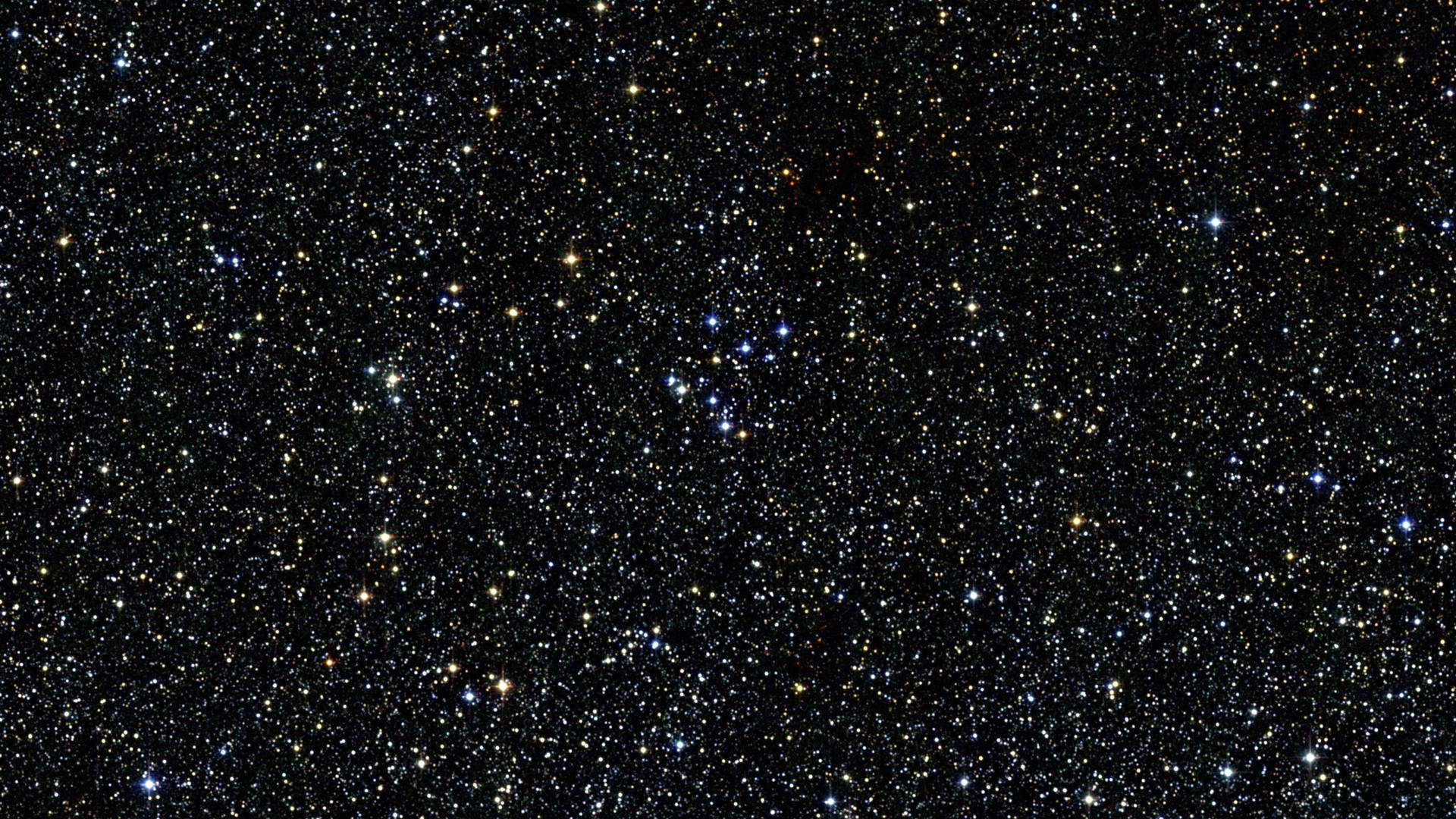 深空中的星場，無數星星在黑暗中發光。