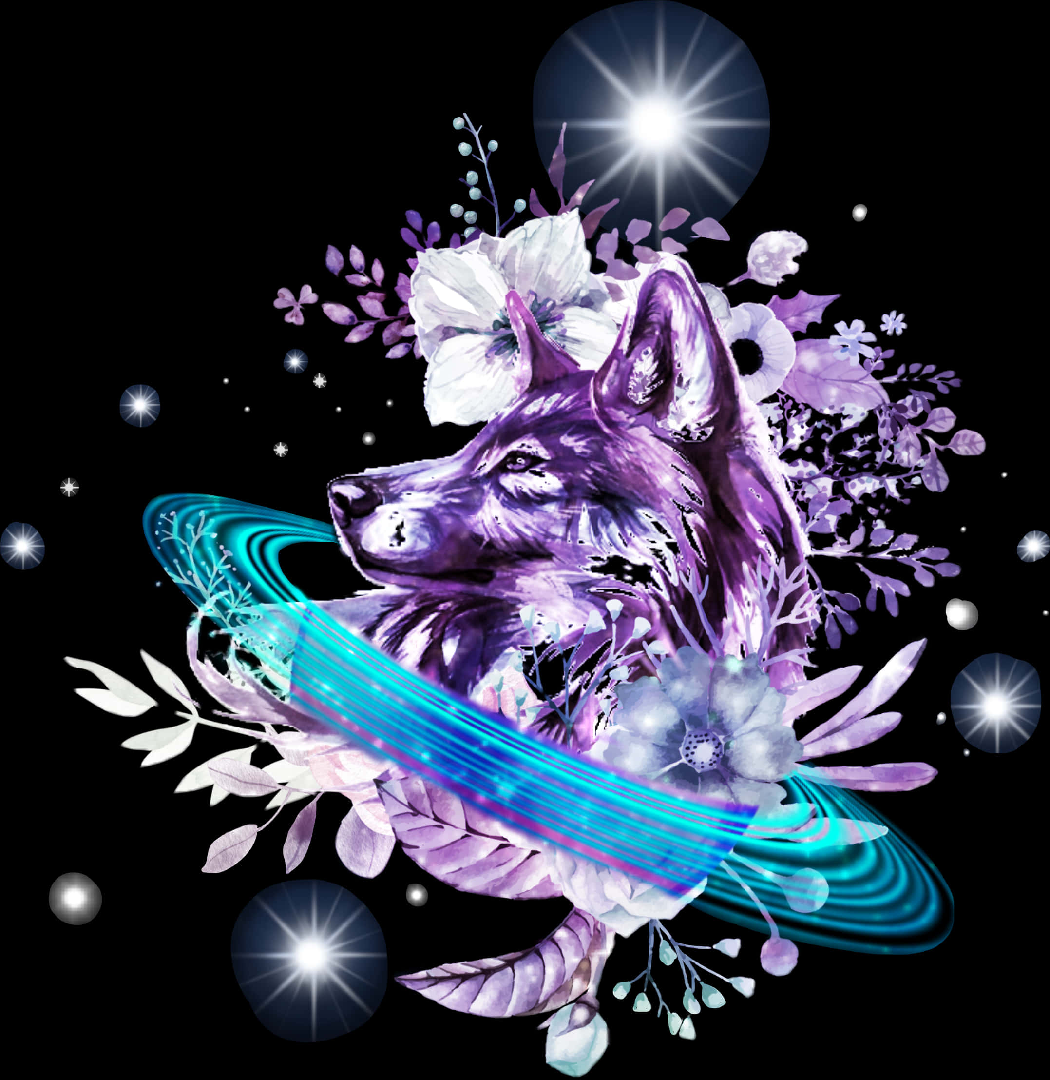 宇宙狼花幻想 壁紙