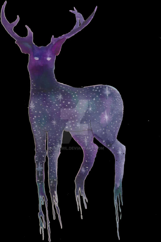 宇宙雄鹿藝術作品 壁紙