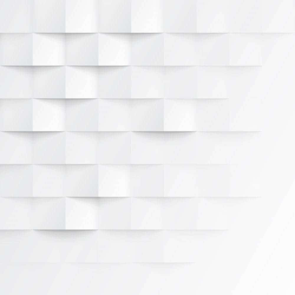 白色摺疊紙張正方形形成重複的幾何3D圖案，帶有柔和陰影。