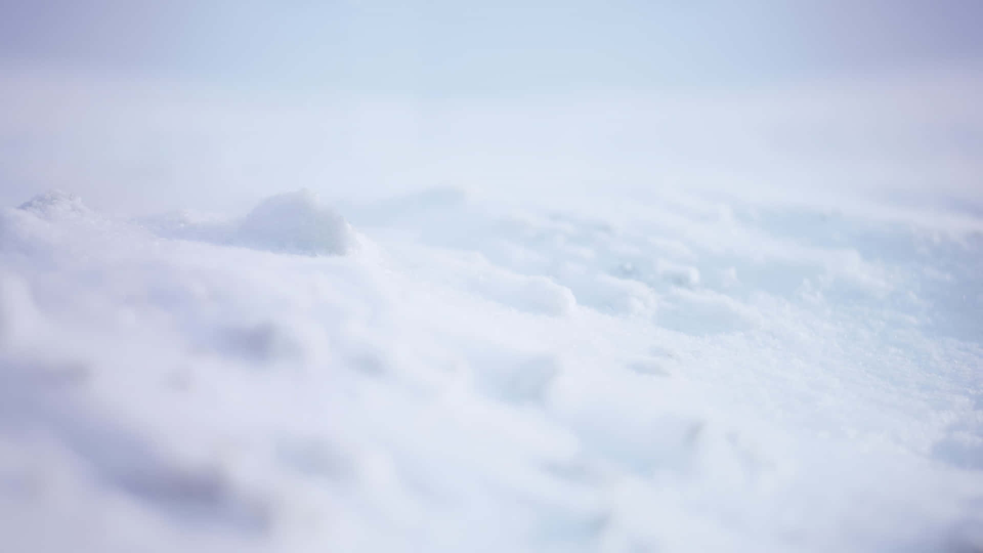 柔軟雪花的特寫，背景模糊帶藍色調