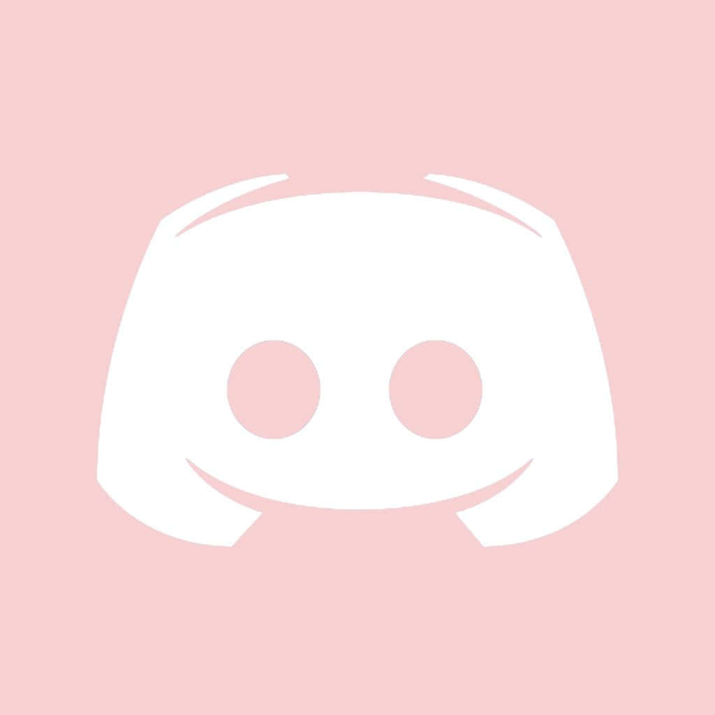 粉紅背景上的白色 Discord 標誌