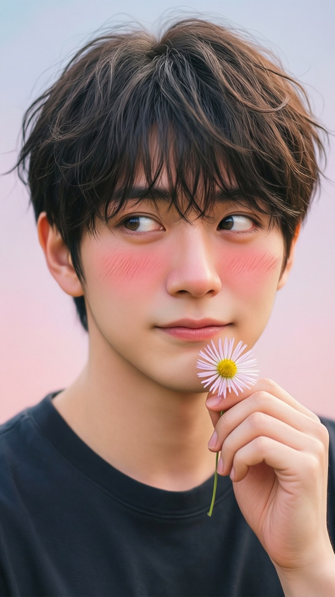 害羞花三葉 壁紙