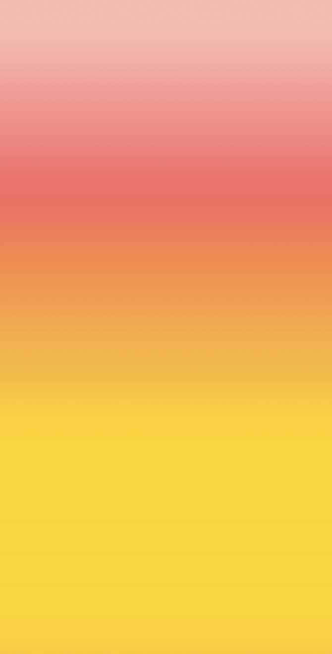 Yellow Gradient 桌布 壁紙 — 寧靜的漸變日落天空，從柔和的粉紅色過渡到溫暖的黃色，帶有微妙的水平條紋。