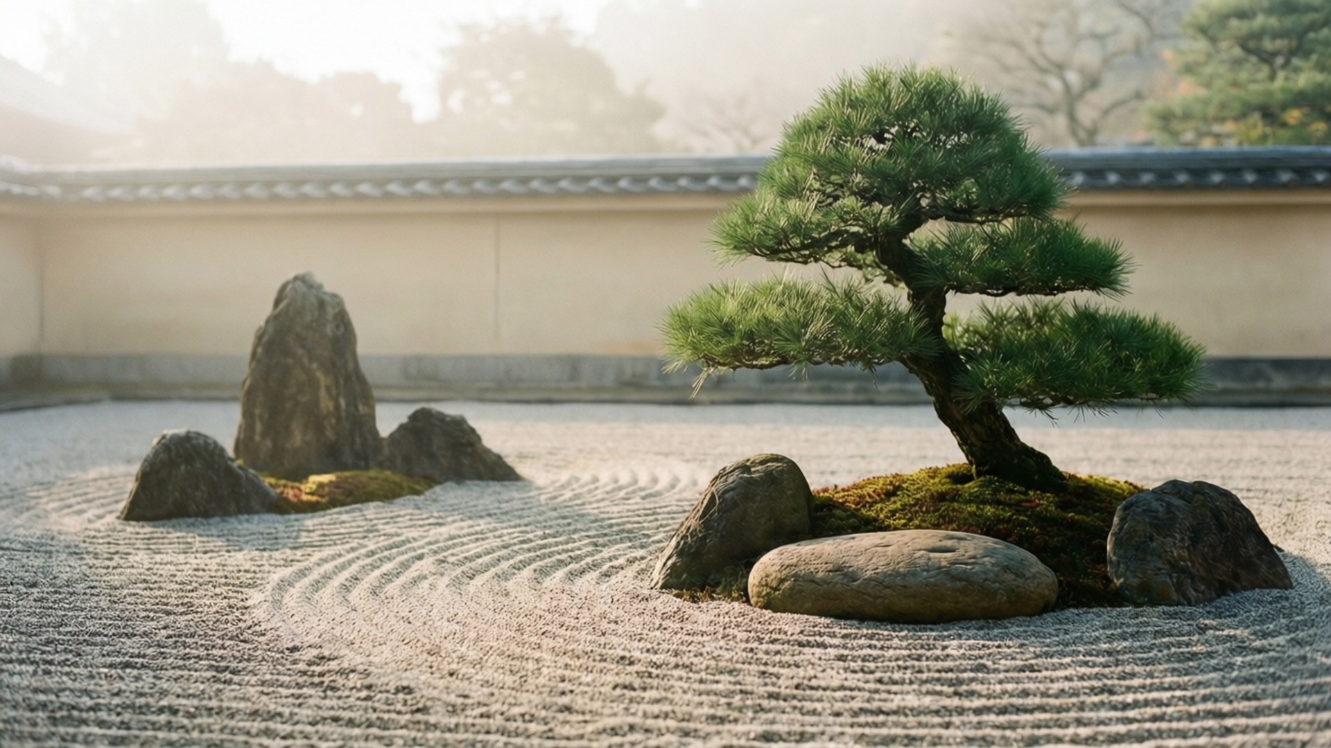 寧靜禪意花園 壁紙