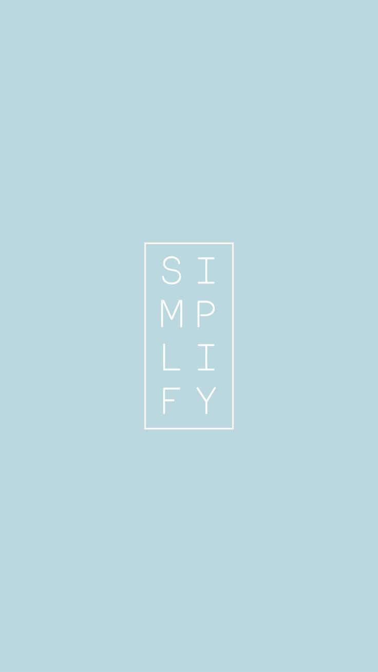淺藍色背景上白色矩形內的Simplify文字