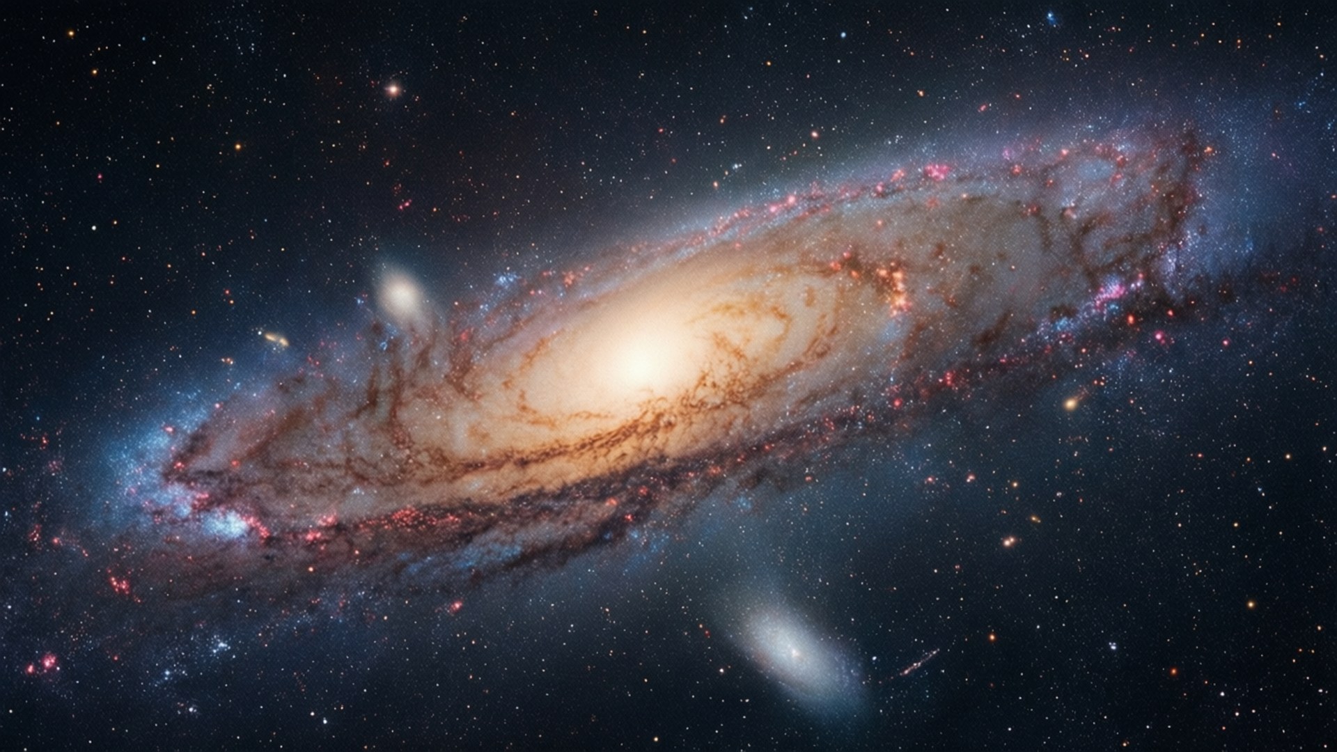 寬螢幕螺旋星系 壁紙