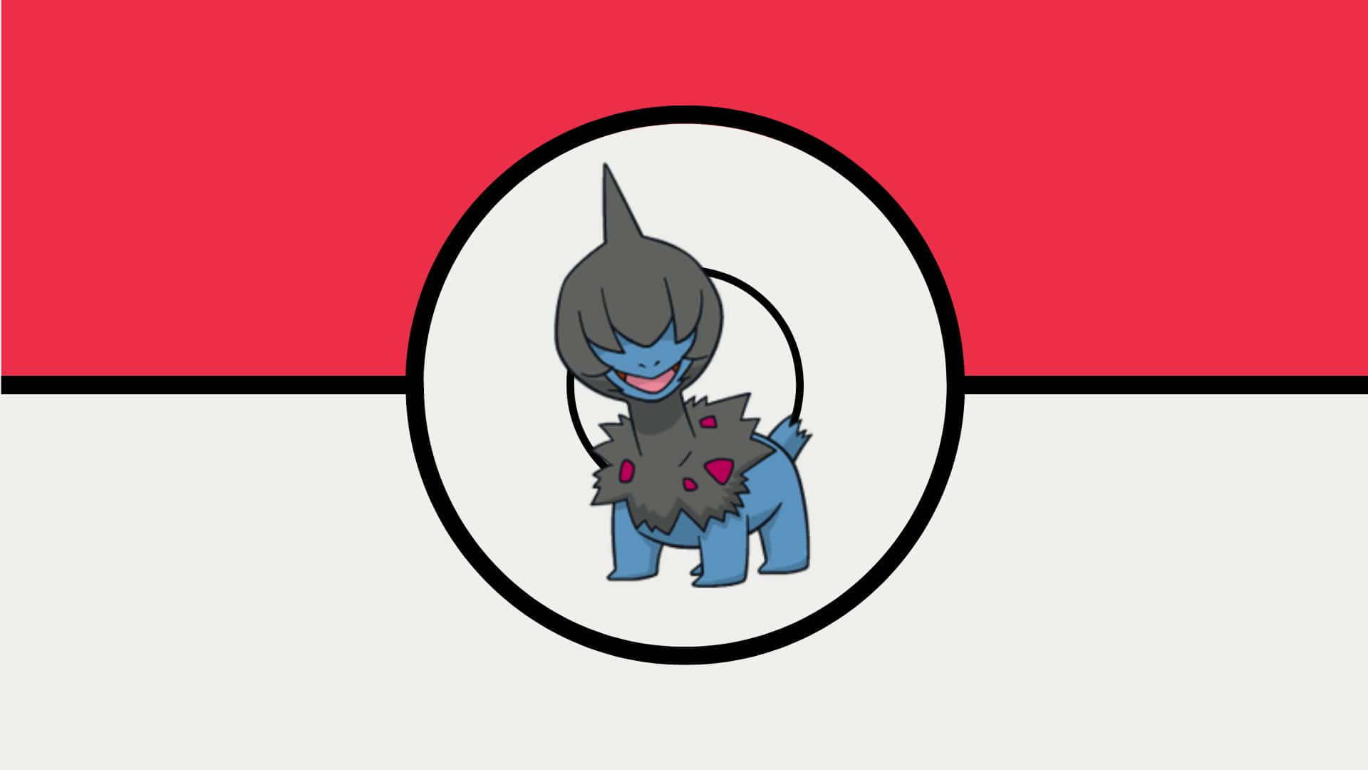藍色和灰色卡通Pokémon在Poké Ball設計中