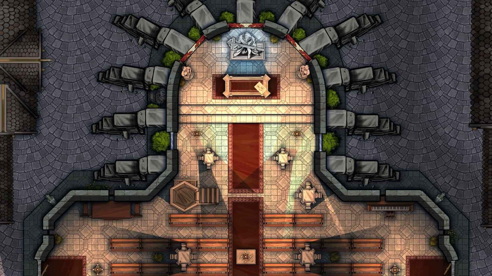 小型建築平面圖，附有餐桌和椅子 壁紙