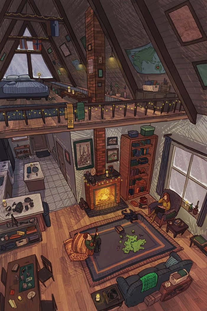 舒適的閣樓小屋，配有壁爐和兩人放鬆。