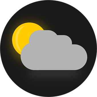 局部多雲天氣圖標 壁紙