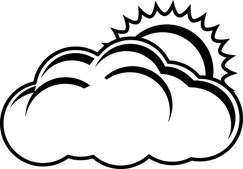 局部多雲天氣圖標 壁紙