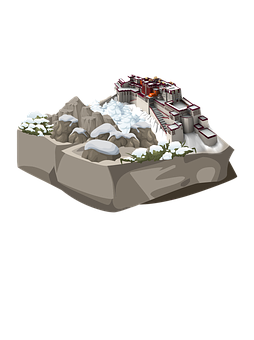 山城堡插畫 壁紙