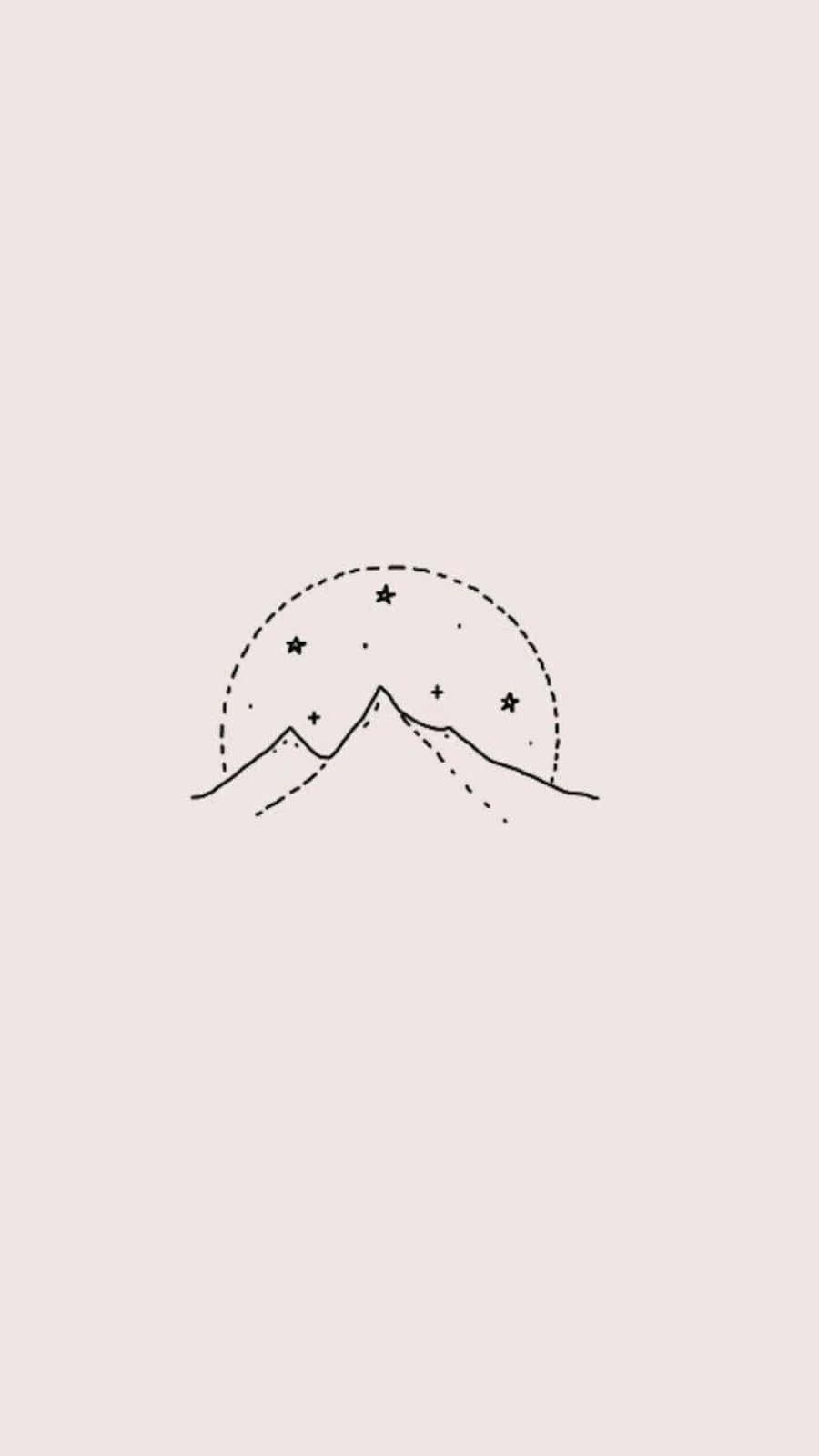 簡約美感的山景與星空