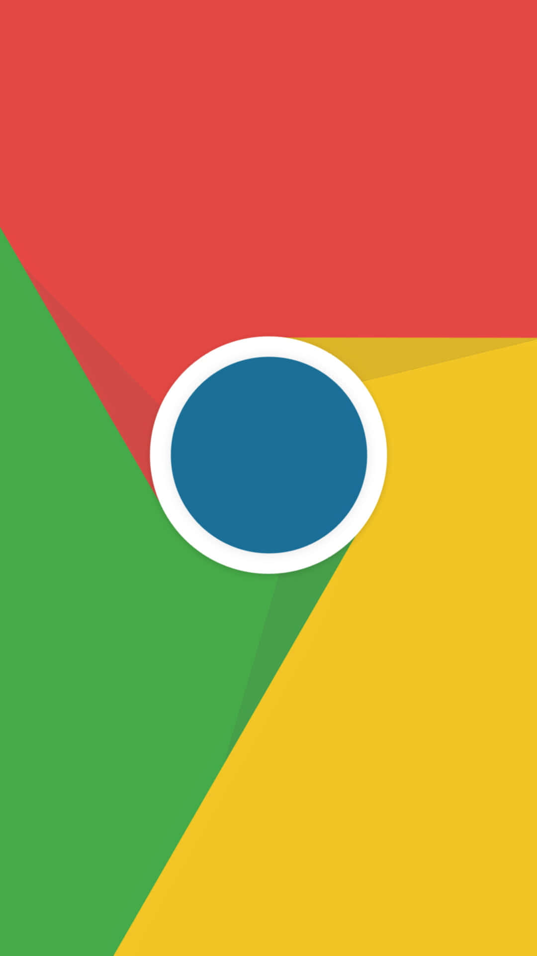 Google Chrome 標誌在彩色幾何背景上 — Google Chrome GIF 壁紙