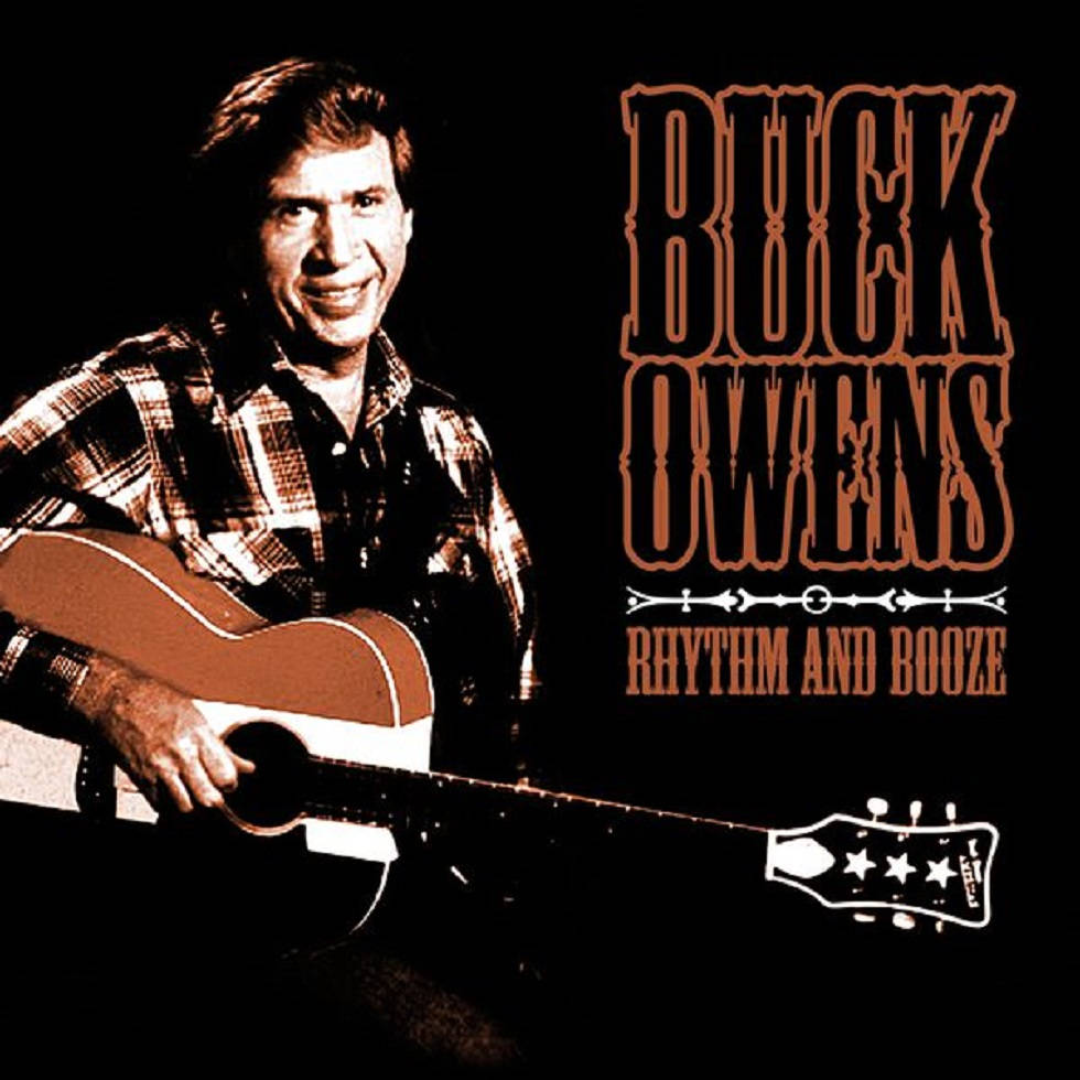 Buck Owens 在專輯封面上微笑著手持木結他