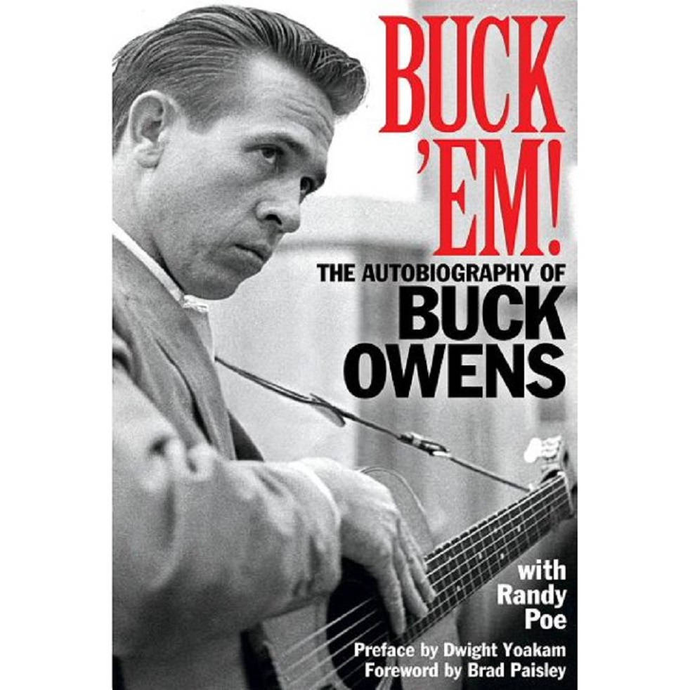 Buck Owens 在其自傳封面彈奏結他。
