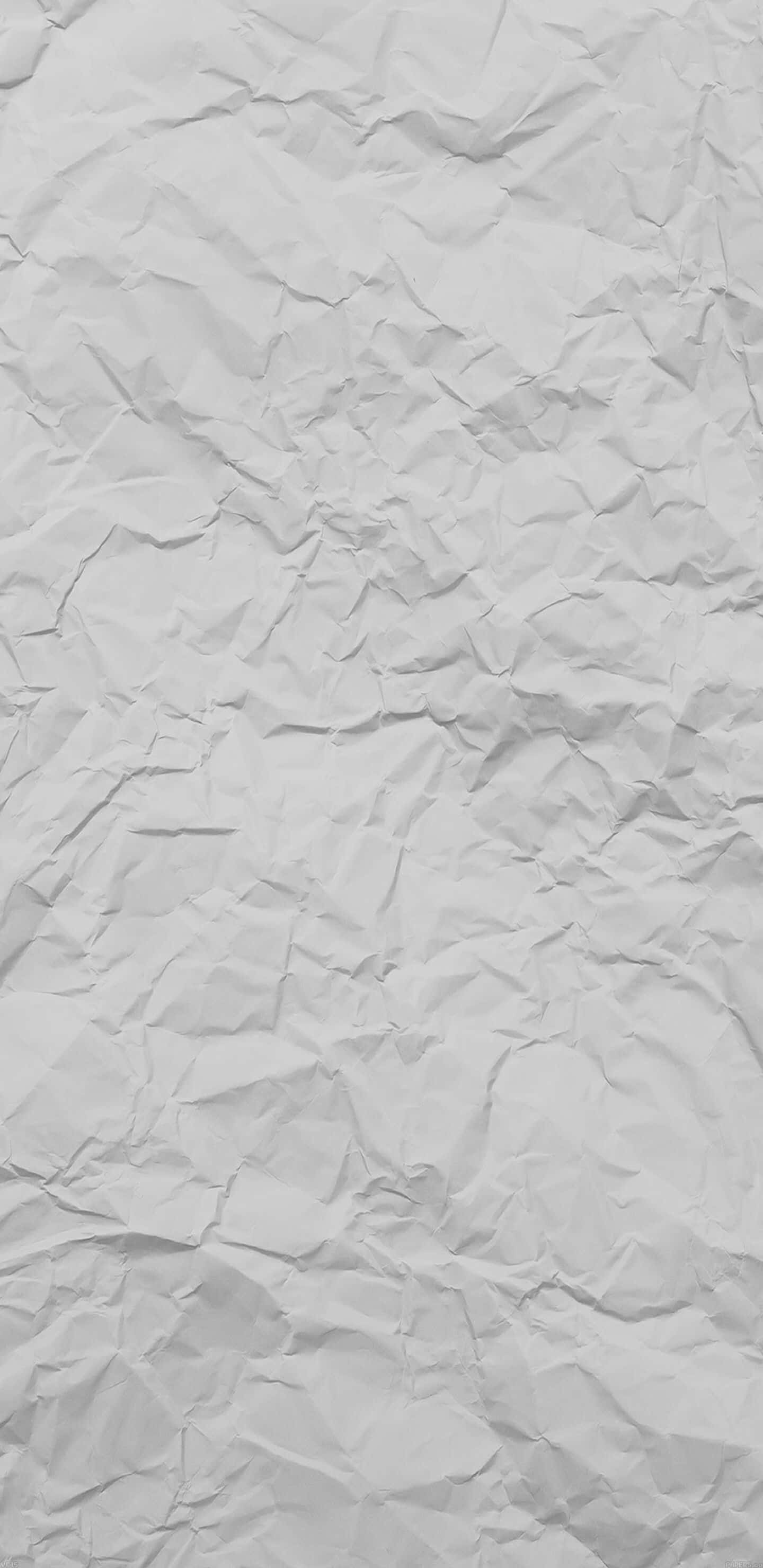 Beautiful Texture 桌布 壁紙 — 帶有柔和陰影和摺痕的紋理白色皺紙特寫。