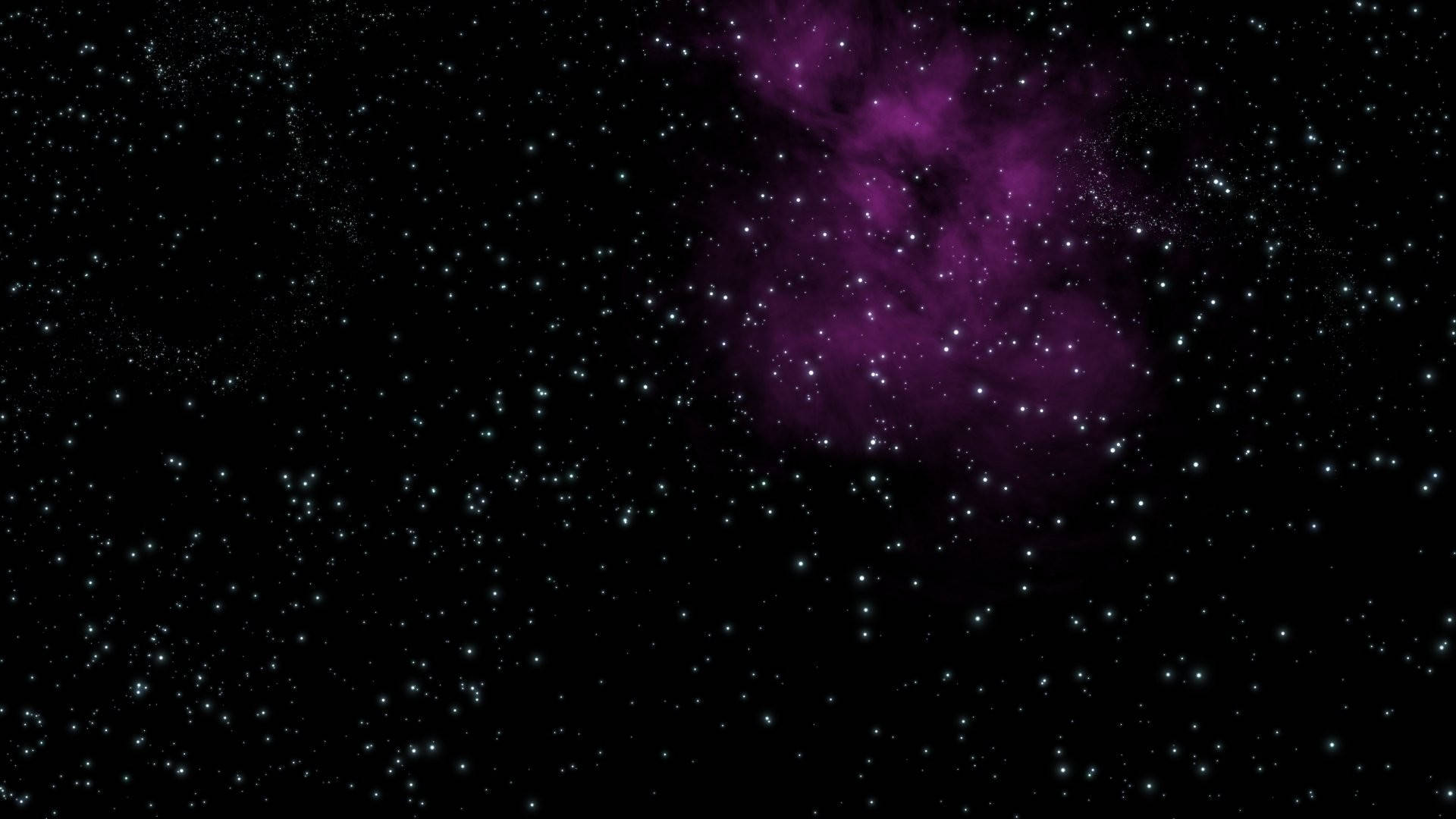 太空中被星星環繞的紫色星雲