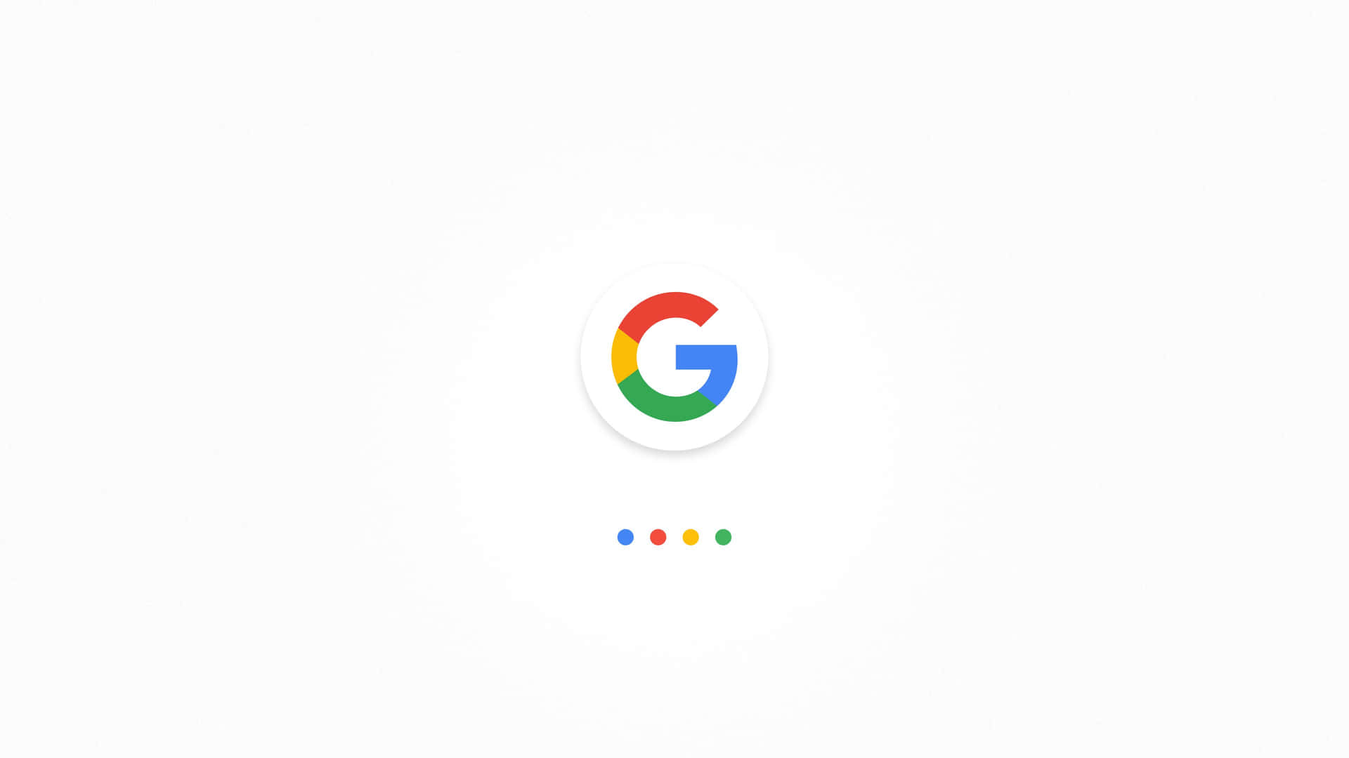 白色背景上帶彩色圓點的 Google 標誌