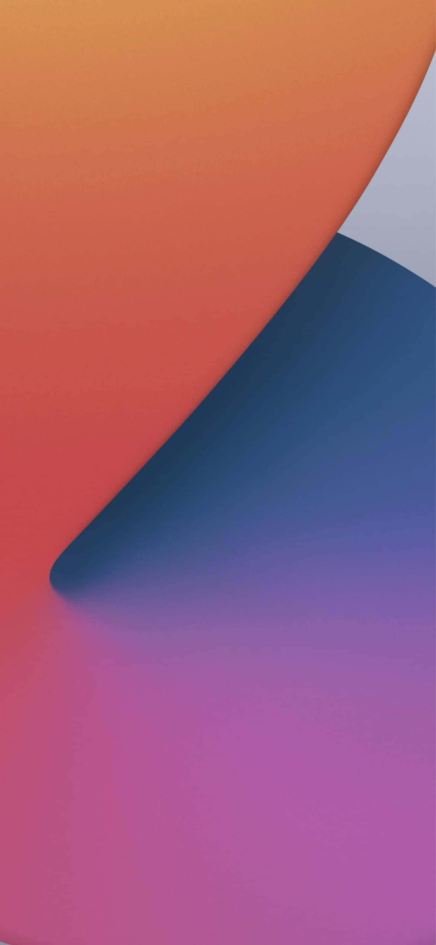 Google Pixel 6 Pro 桌布 壁紙 — 平滑的抽象漸變從溫暖的橙色流向冷藍色和紫色，呈現柔和的曲線形狀。