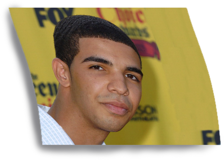 年輕名人肖像 壁紙 — 年輕黑短髮男子在明亮黃色品牌背景前微笑的特寫肖像。