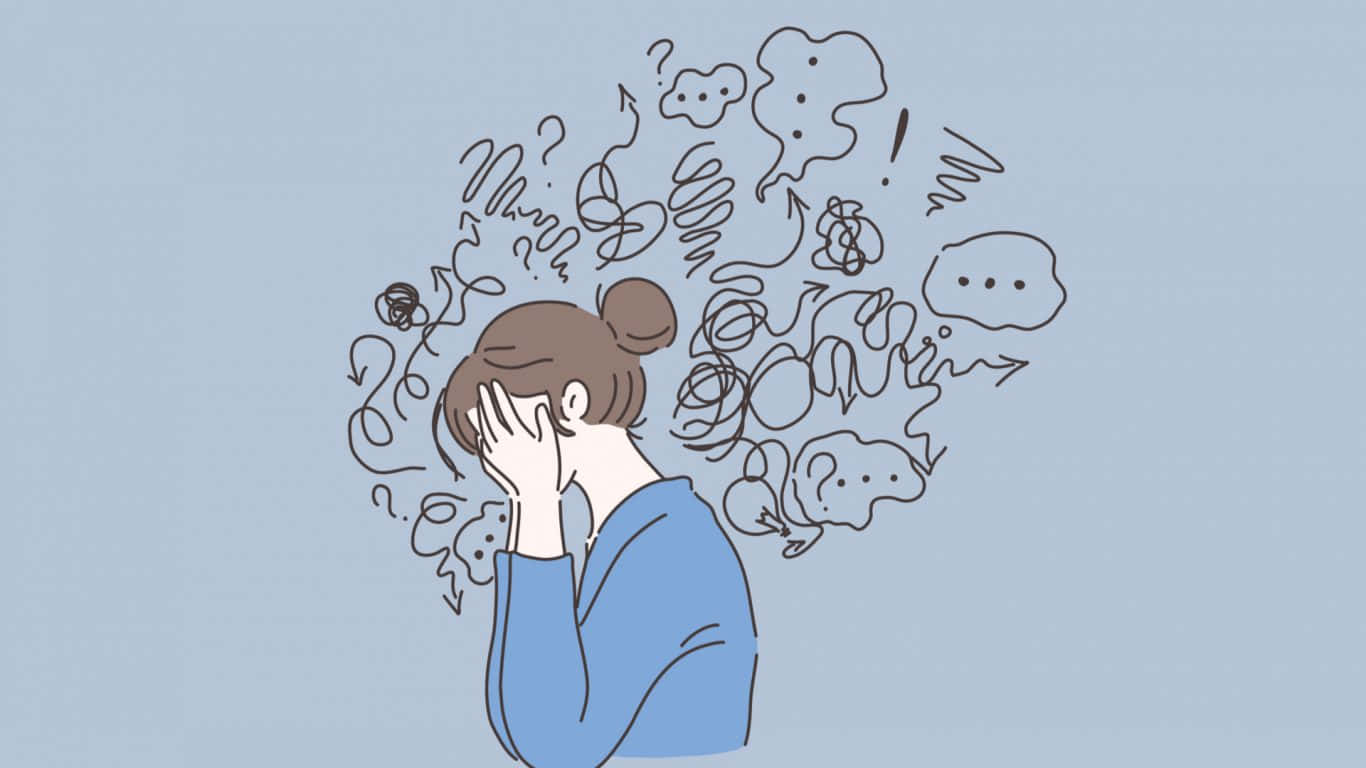 被腦中旋轉的想法和符號淹沒的人。